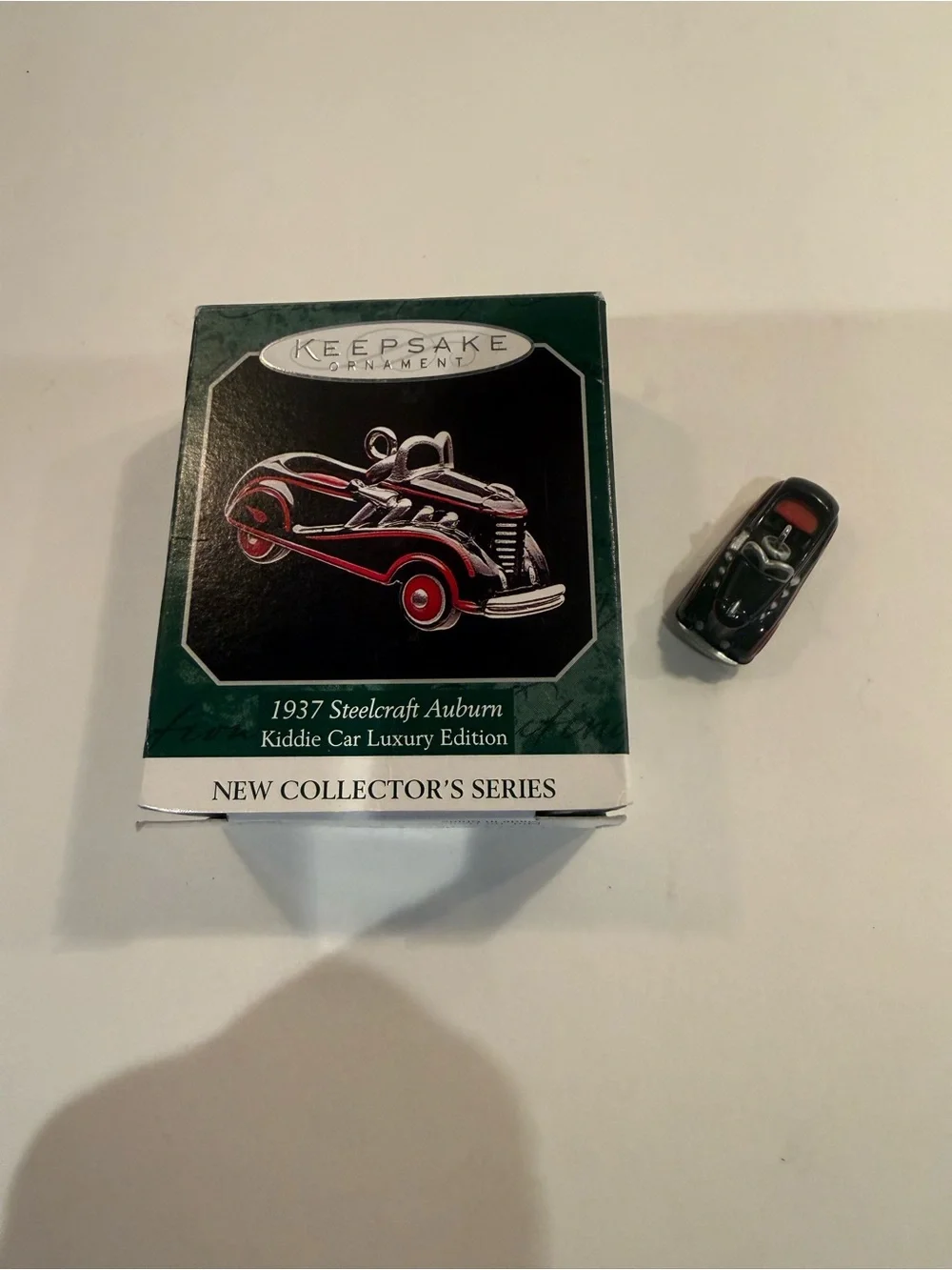 Hallmark Keepsake 1937 Steelcraft Auburn Ornament - Black & Red